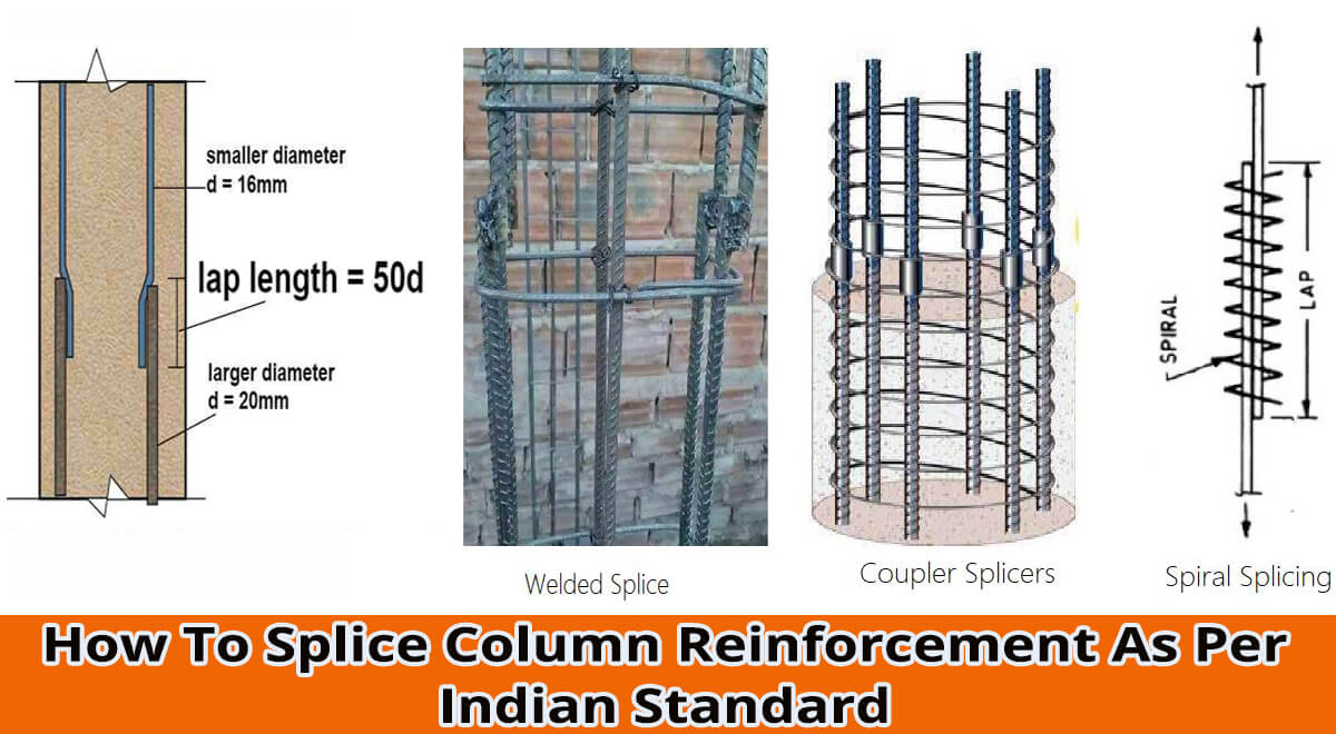 How To Splice Column Reinforcement As Per Indian Standard